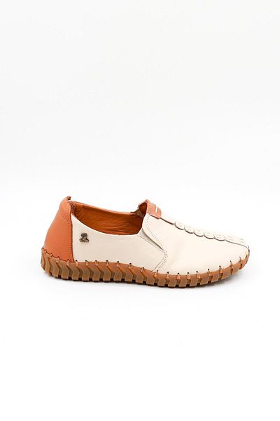 Venüs Women's Genuine Leather Casual Shoes Vn10725Y Beige