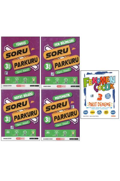 Fenomen Yayıncılık FENOMEN 3. SINIF PAKET DENEME+KIRMIZI BEYAZ SORU PARKURU (...