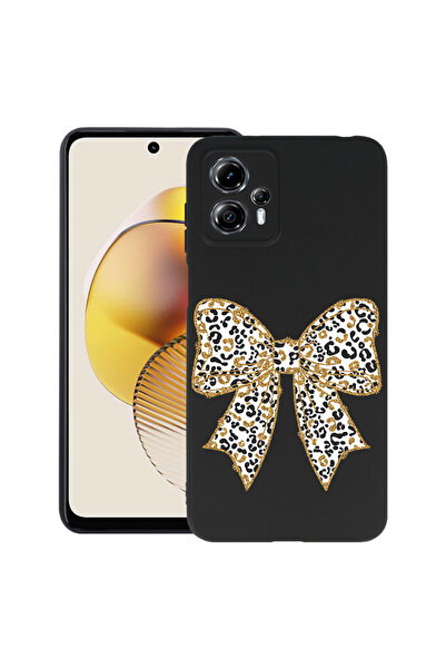 bestcase ® Slim Silicon Case For Motorola Moto G53, Leopard Bow, 1399692 B 1873