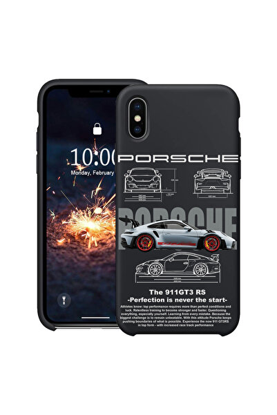 bestcase ® Тънък силиконов калъф за Apple iPhone XS / iPhone X, Porsche, 1396...