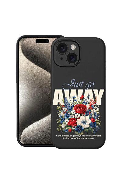 bestcase ® Husă premium din silicon pentru Apple iPhone 14 Plus, Just Go Away...