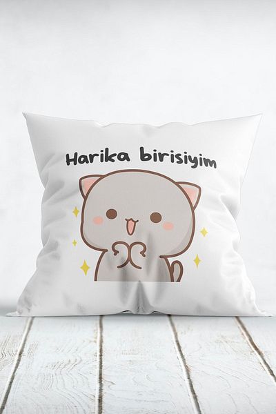 ÇELİKLER HEDİYE I'm a Wonderful Person Printed Pillow