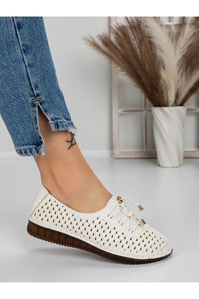 mei Women's Ballerinas 5GZ2 White