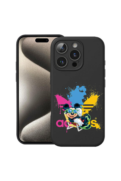 bestcase ® Премиум силиконов калъф за Apple iPhone 16 Pro, Mouse Life, 182863...