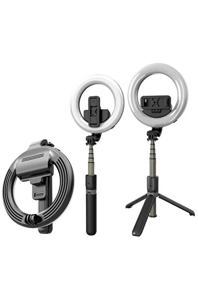 Techsuit Stick selfie cu trepied și telecomandă, 90 cm - (L07) - Negru