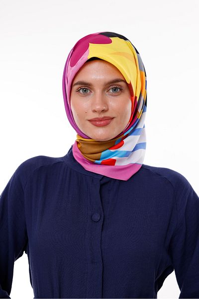 tarzınısec Graphic Wind Model Scarf 100X100 cm