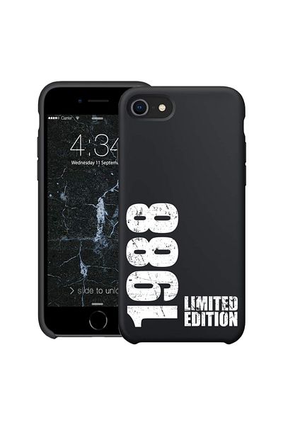 bestcase ® Husă subțire din silicon pentru Apple iPhone SE 3 / SE 2 / 7 / 8, 1988, 1396527 B 1963