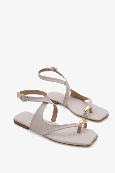 ESSE CO Дамски ежедневни сандали с катарама в златисто