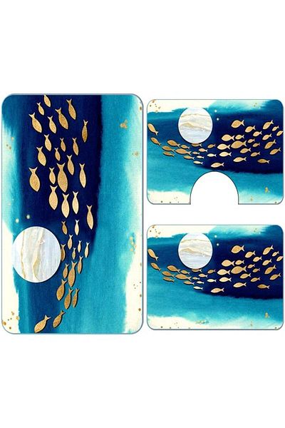 OEM Set of 3 Non-slip Bath Mats 60x90 CBA112