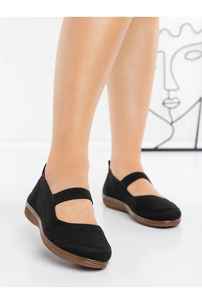 mei Women's Ballerinas 5YA8 Black