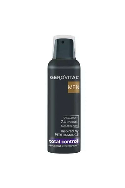 GEROVITAL Men Total Control Antiperspirant Deodorant with Strong Masculine Fragrance, 150ml