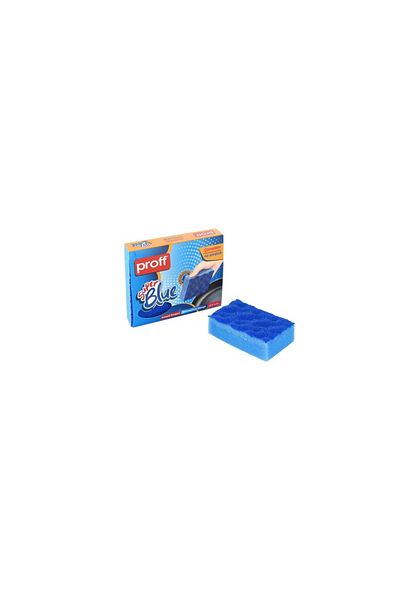 flores Set of 2 dish sponges, blue, 105 x 66 x 27 mm