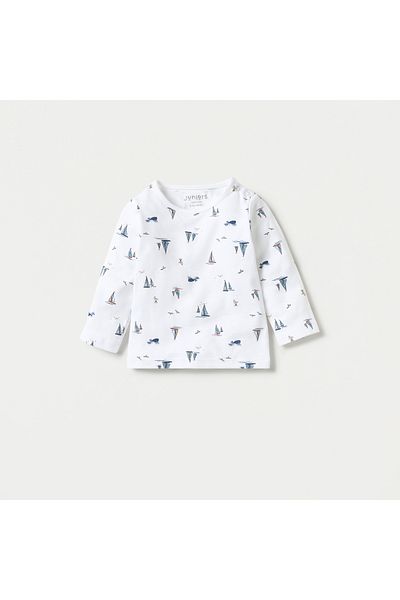 Juniors Boat Print T-shirt and Pyjama Set