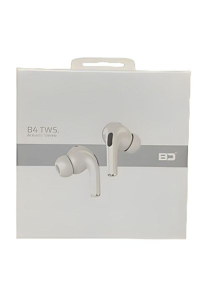 Bd TWS Wireless Earphones with Hanging Rope and Wireless Charging Bluetooth 5.3 White