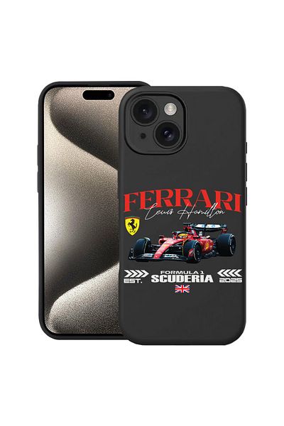 bestcase Husă premium din silicon pentru Apple iPhone 15, Ferrari Scuderia, 1668653 PB 1862