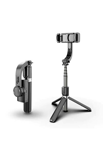 Techsuit Stick selfie cu trepied și telecomandă, 86 cm - (L08) - Negru