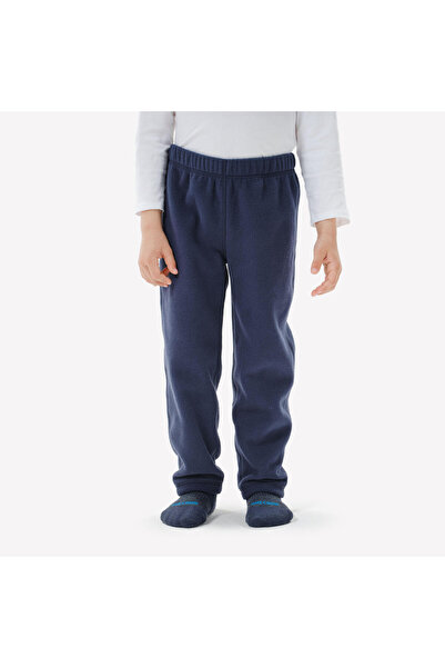 Decathlon Quechua Kids Outdoor Fleece Sweatpants - 2/6 Years - Navy Blue - Mh100