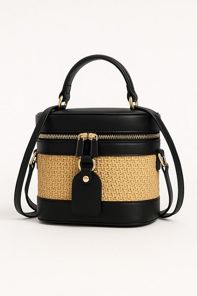 Shoebuo Women's Straw Box Shoulder and Hand Bag
