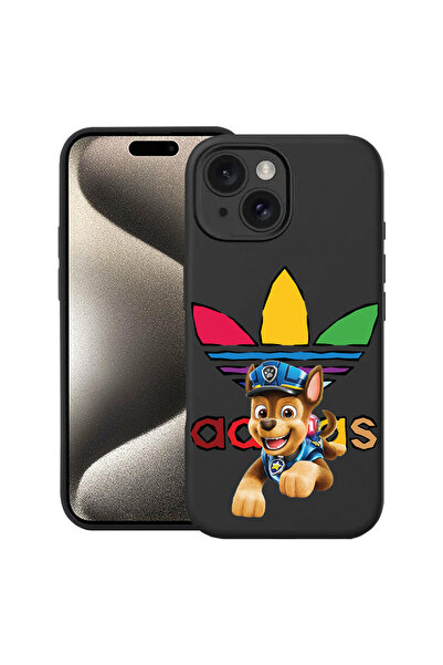 bestcase ® Husă premium din silicon pentru Apple iPhone 15 Plus, Patrula Cățe...