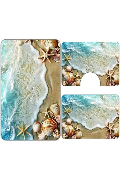 OEM Set of 3 Non-slip Bath Mats 60x90 CBA109