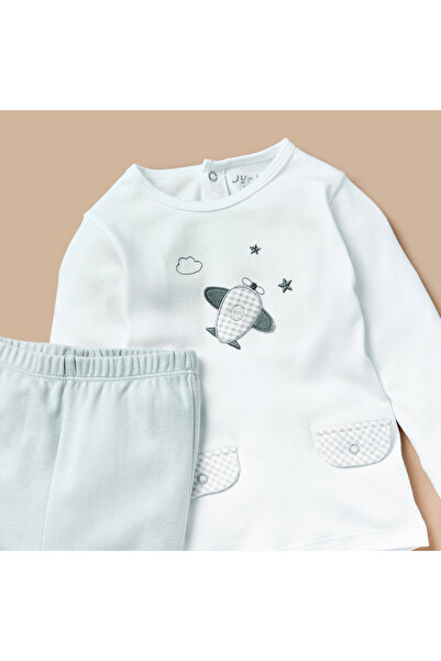 Juniors Airplane Applique T-shirt and Pyjama Set