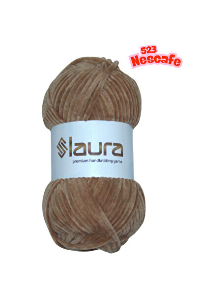Laura Kadife El Örgü İpi; 100 Gr. 120 Mt. %100 Mikro Polyester
