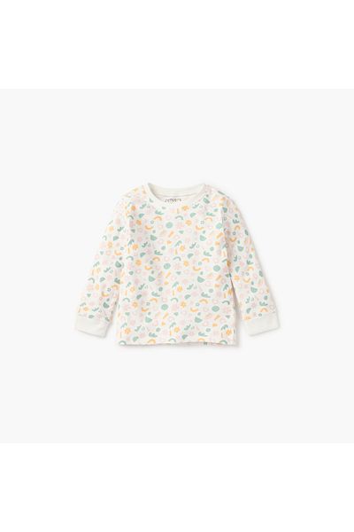 Juniors Printed T-shirt and Pyjama Set