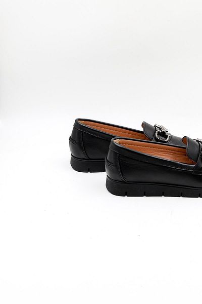 Venüs Women's Genuine Leather Casual Shoes Vn076042Y Black