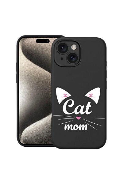 bestcase ® Θήκη σιλικόνης Premium για Apple iPhone 15 Plus, Cat Mom, 1690164 ...