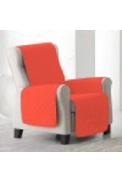 Pucioasa Quilted Cover for Armchair, Coral