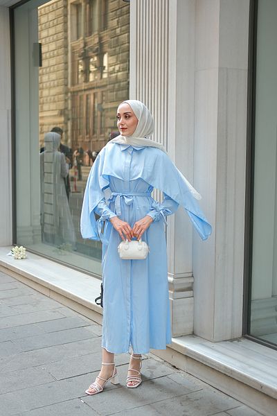 LOCCO Rochie Rhanna de damă Baby Blue
