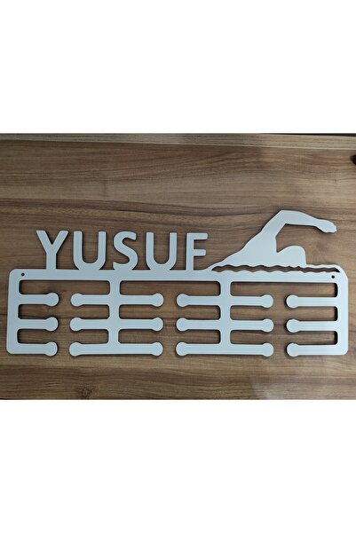 rüzgarkonsept Kişiye Özel Yüzücü Temalı Madalya Askılığı Duvar Dekoru