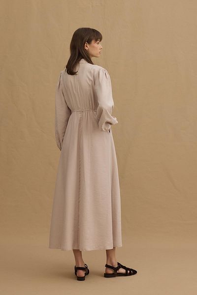 Fahhar Stoned Modal Britli Dress Stone