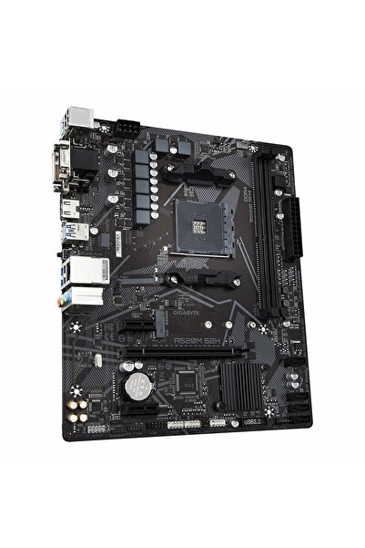 Gigabyte A520M S2H DDR4 (5000MHz)OC M.2 DVI/VGA/HDMI PCIe 3.0 AM4 mATX Anakart