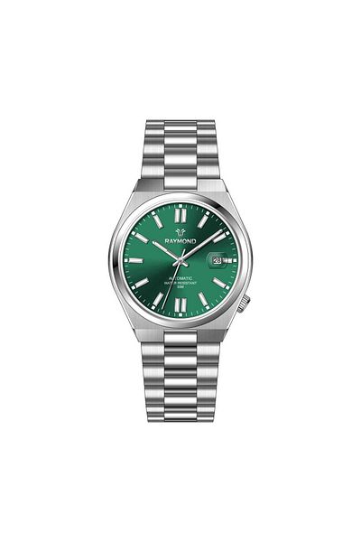 Raymond Rym-0104 Automatic Men's Watch - Miyota Machine - Steel Case and Cord - 2 Years Warranty