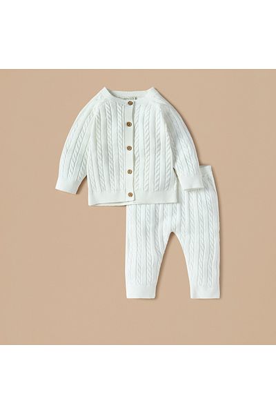 Juniors Textured Cardigan and Pyjama Set