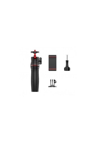 SUREWO Mini tripod and selfie stick, Surewo, compatible with GoPro Hero 13,12,11,10,9, Insta360 X3, black