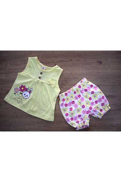 Vita Bella Luxe Baby Sleeveless Floral Shorts Set