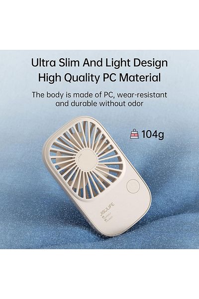 JISULIFE Portable Fan 2000mAh -JisuLife (FA49) - Beige