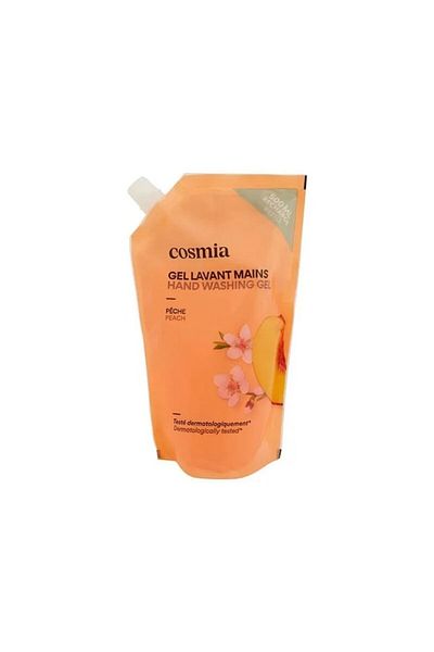 Cosmia Liquid soap refill with peach fragrance, Cosmia, 500 ml