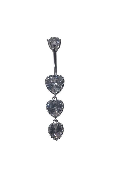 Begonia Accessories 316L Surgical Steel Stainless Tarnish Free Fashion Zircon Stone Navel Piercing