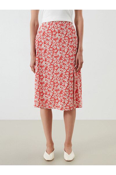 LC Waikiki New Season Elastic Waist Floral Ripped Skirt - S5Nl25Z8