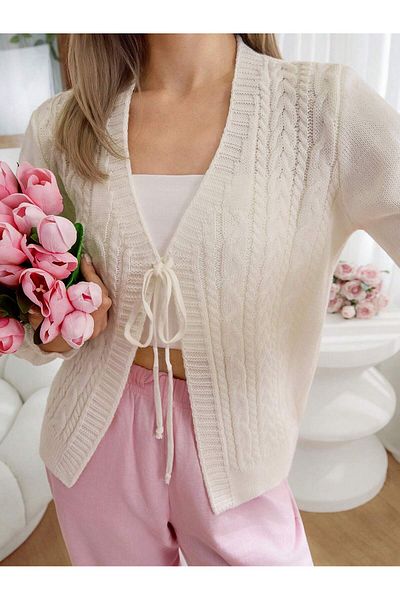 tofan Lace Knitwear Cardigan