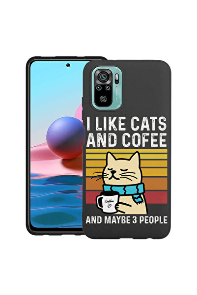 bestcase ® Husă subțire din silicon pentru Xiaomi Redmi Note 10 Pro, Pisici ș...