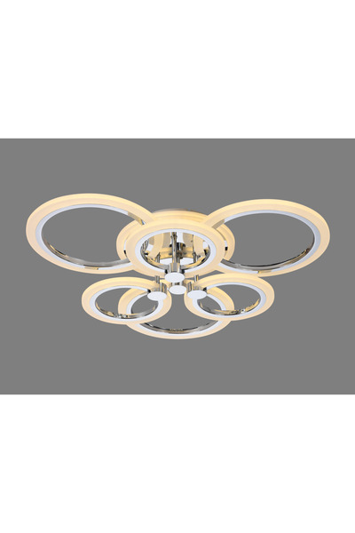 YENİCE AYDINLATMA MQ-7276/3+3 GÜMÜŞ RENK LED AVİZE