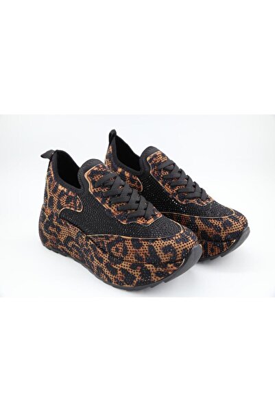 FELES 020-109 Leopar Kadın Sneakers