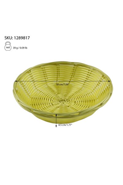 gogiva Woven bread basket, Round, 18 cm