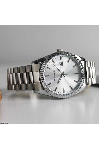 Chaperone Ch002491Men's Wrist Watch with Steel Band