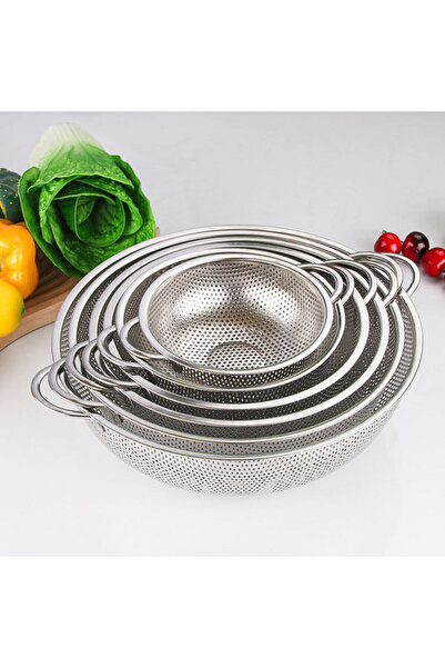 Türkiye مجموعة مصافي من الفولاذ المقاوم للصدأ شديدة التحمل مكونة من 6 قطع