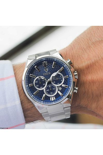 Fiesta Fs601114 Men's Wrist Watch with Steel Band